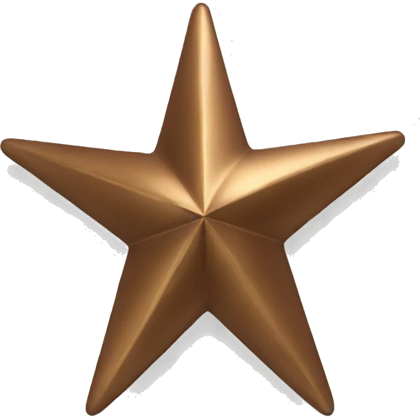 A bronze star  emoji