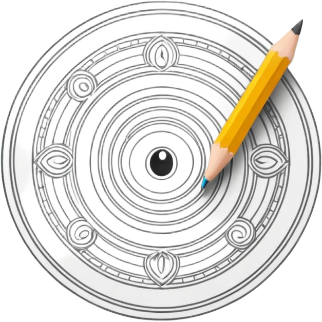 Canvas with pencil sketch emoji