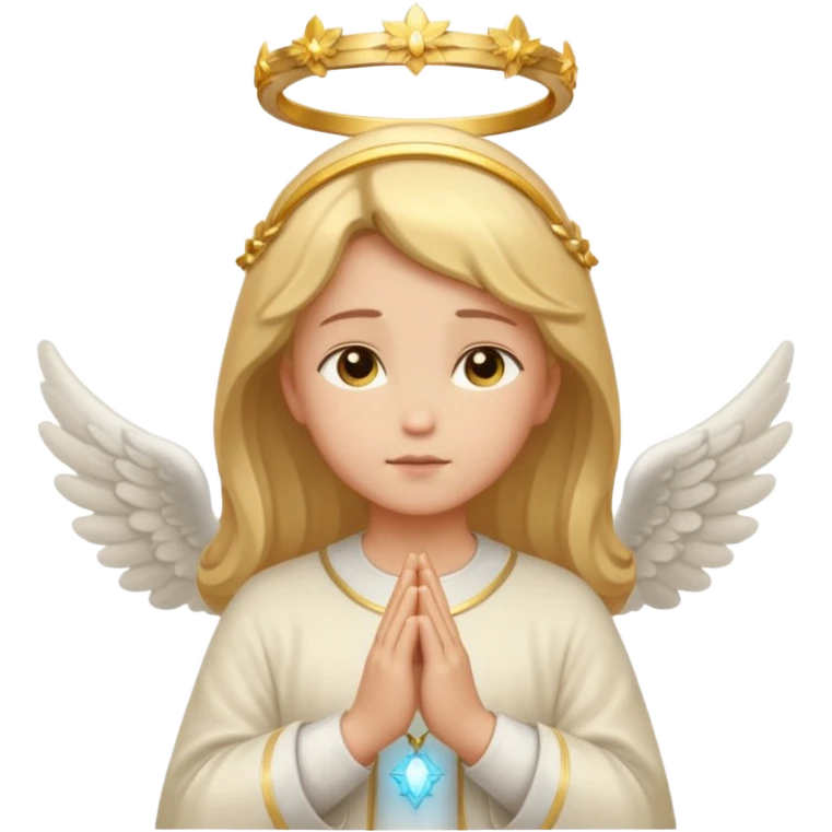 Angel pray emoji