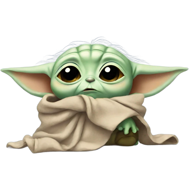baby yoda crying emoji