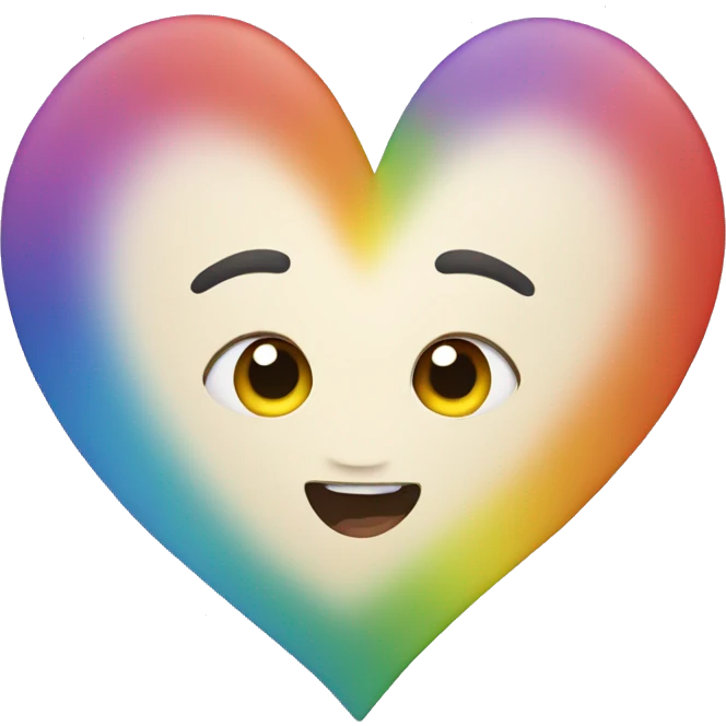 Rainbow heart emoji