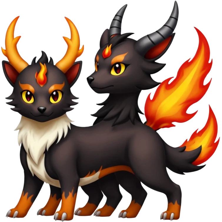 Houndoom-Torracat-Poochyena-Pokémon-Fakémon-hybrid-creature emoji