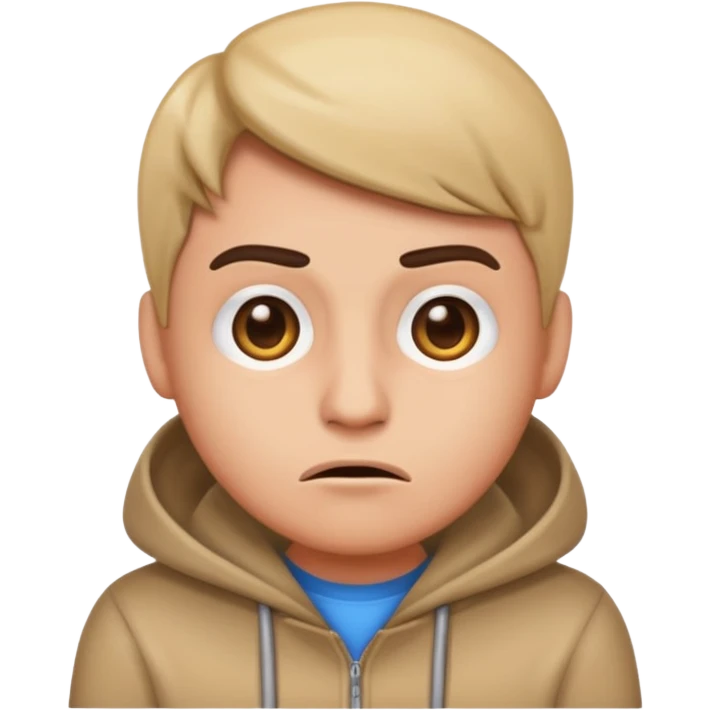 emoji with a suspicious expression looking at an internet scammer YouTuber emoji