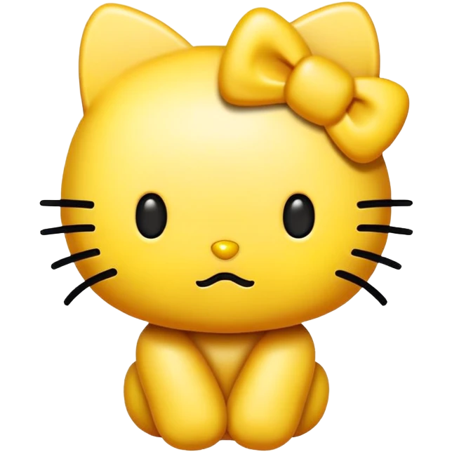 hello kitty yellow like an emoji  emoji