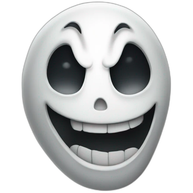 Dangerous Ghost laughing emoji