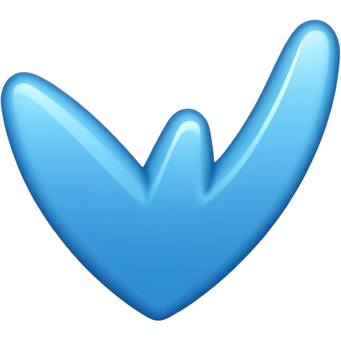 Emoji de verificación azul emoji