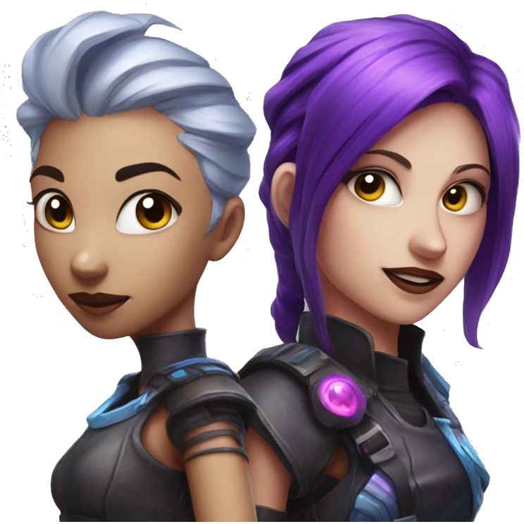 Jinx and vi serie arcane emoji