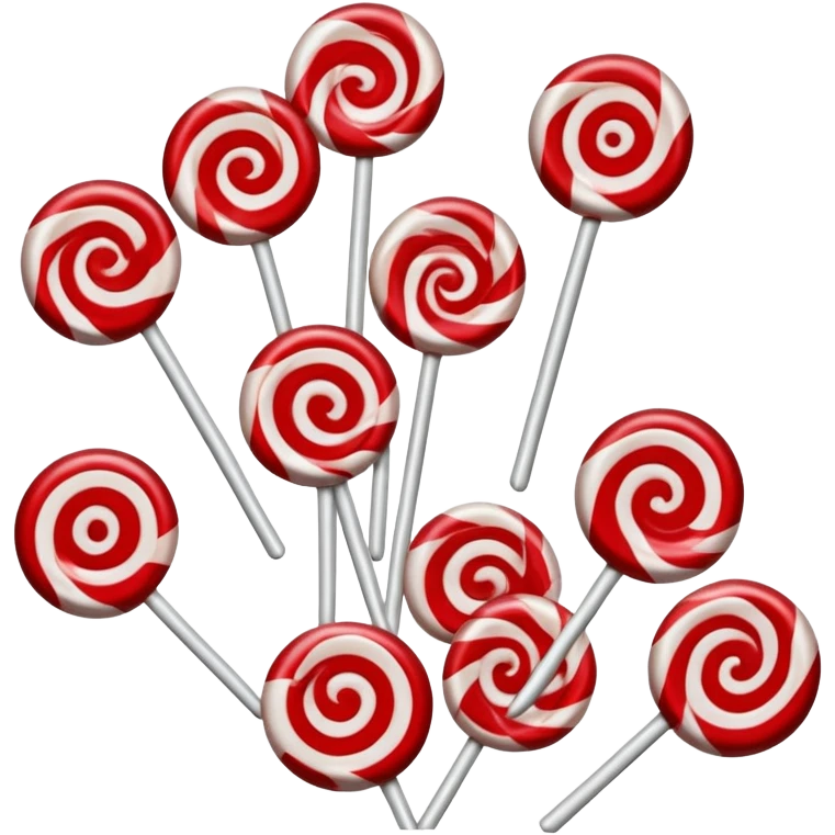 Red white candy emoji