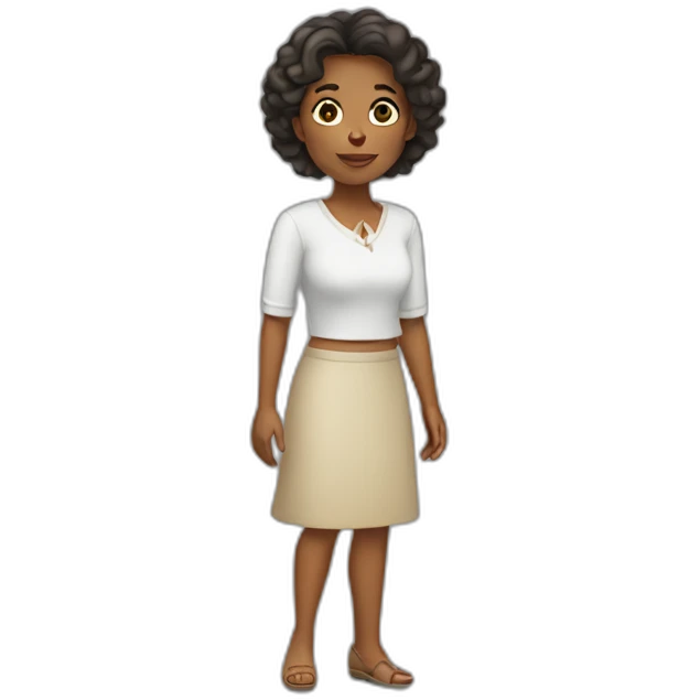 Mujer Delgada emoji