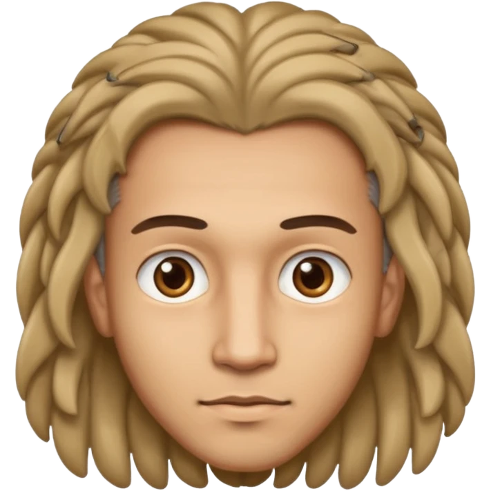 man light skin with locks emoji