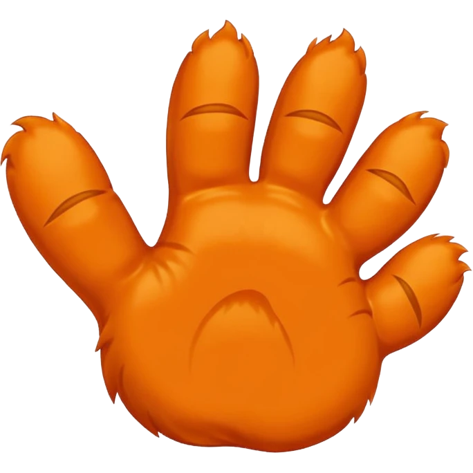 Waving cat paw emoji