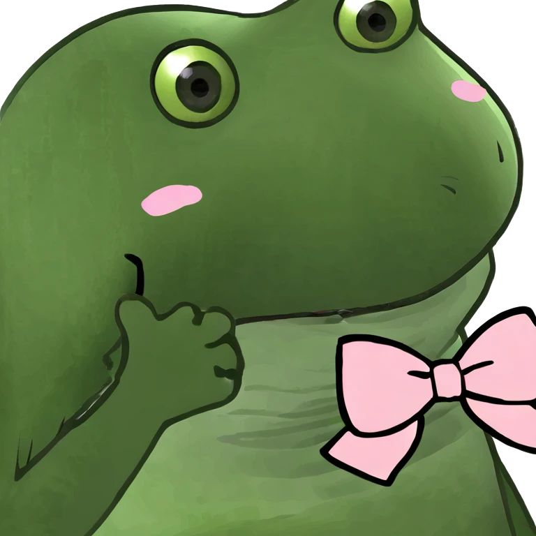 Blushing with bow emoji