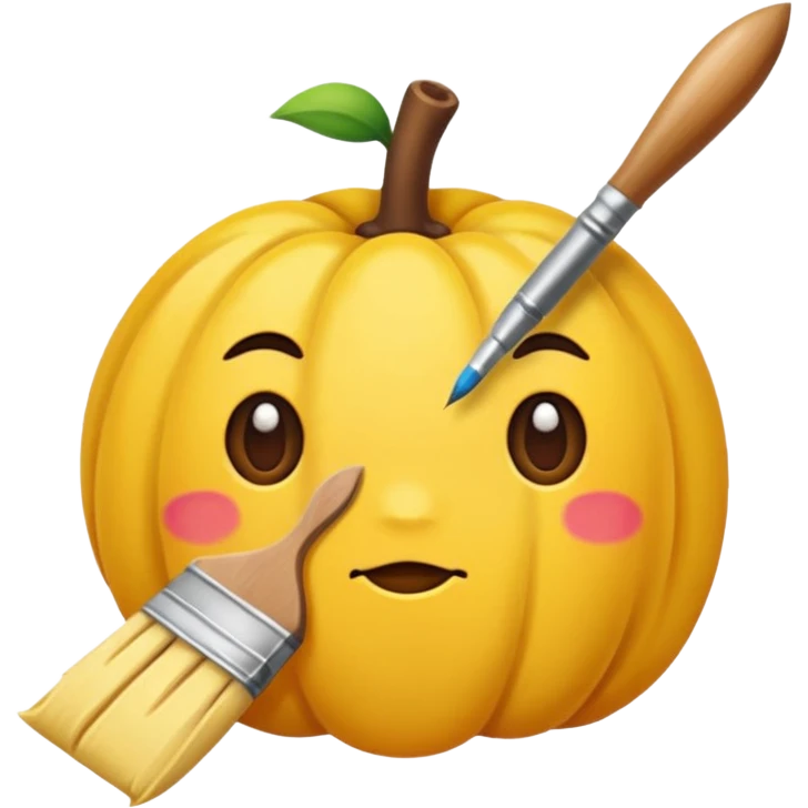 manchas de pintura y pinceles emoji