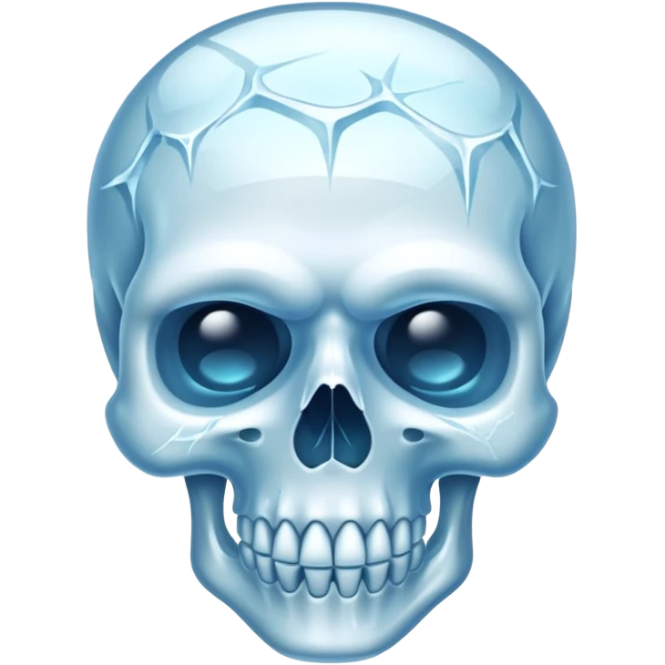 Tête de mort gelé 😳 emoji