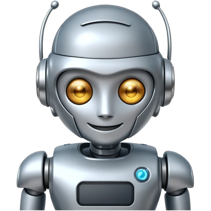 Cute Robot assistant emoji