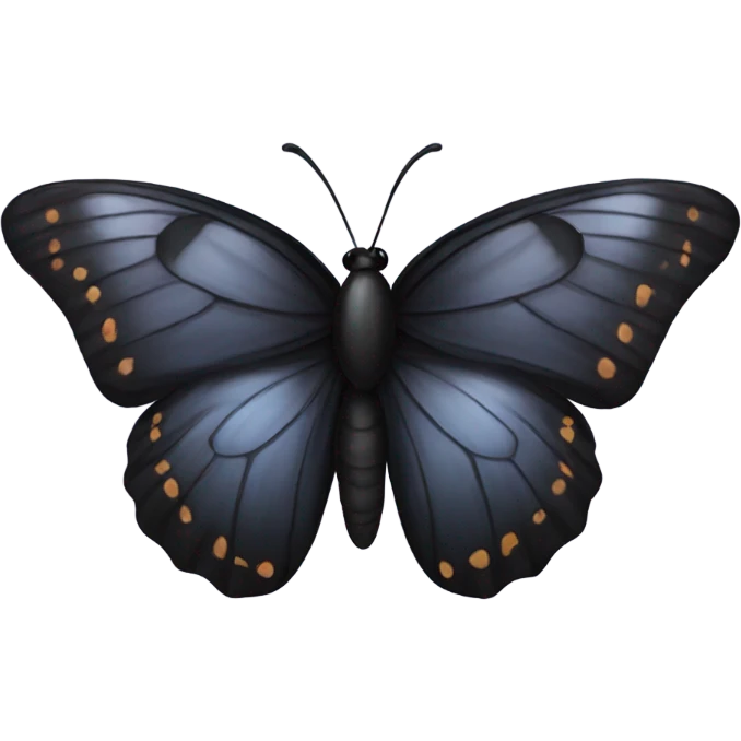 black butterfly emoji