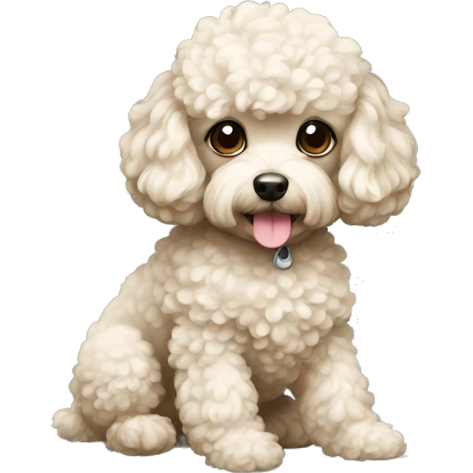 Toy poodle emoji