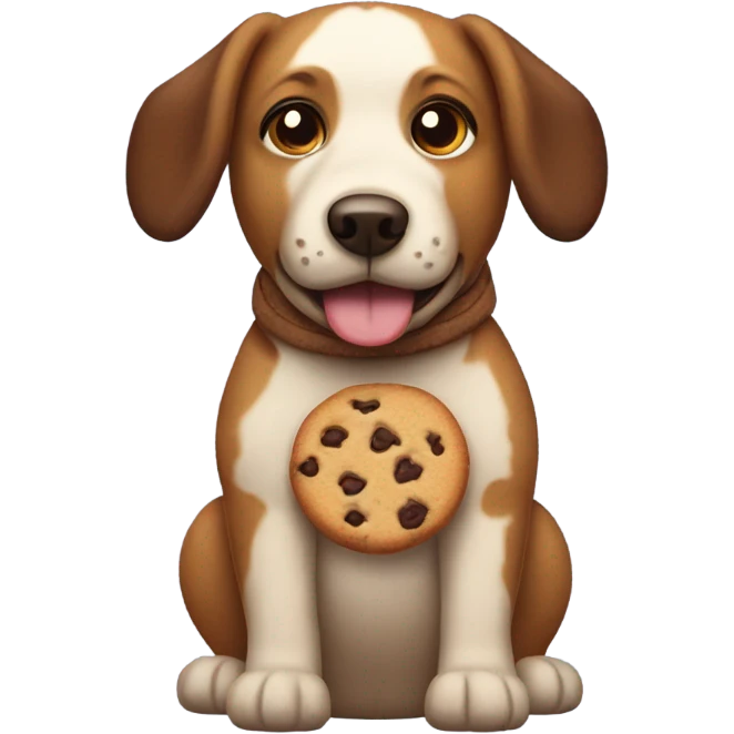 dog in a cookie costume emoji