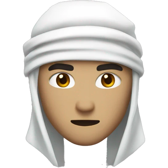 white ninja midtone skin emoji