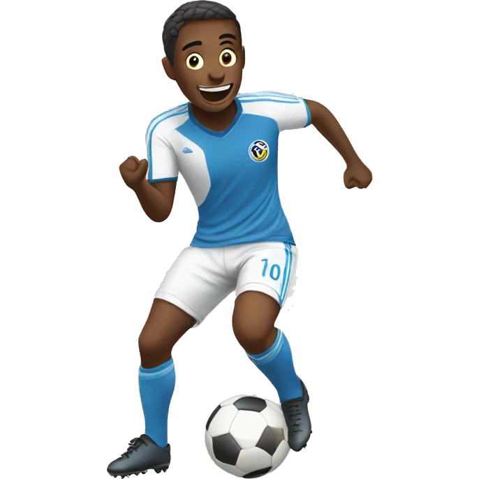 Soccer player celebrating emoji