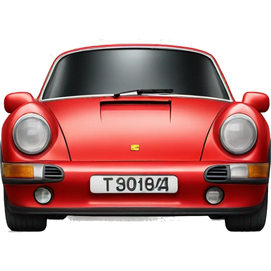A red old porsche emoji