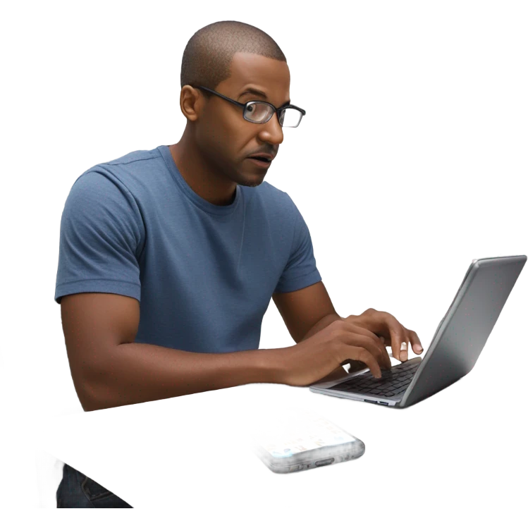 Man playing Wordle  emoji