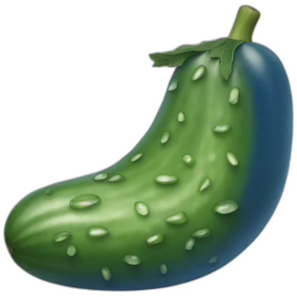 blue-pickle emoji