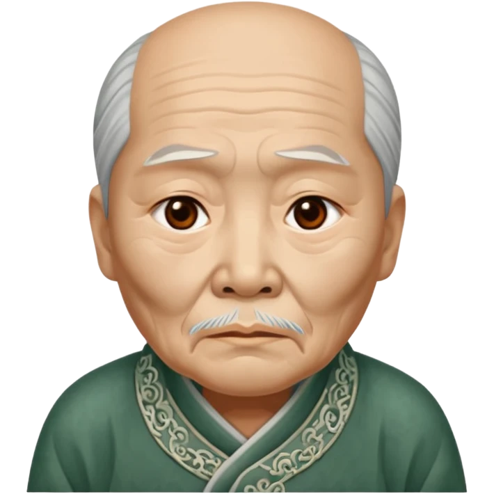 нефритовая статуя китайского старца грустит emoji