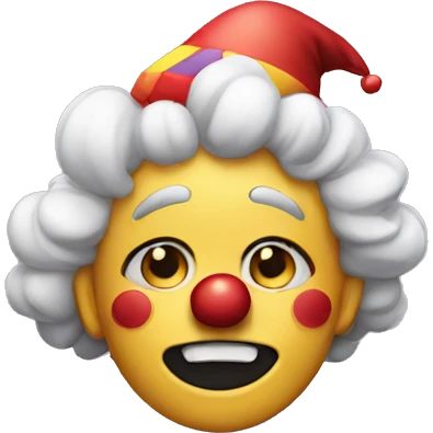 Clown emoji smiling and crying emoji