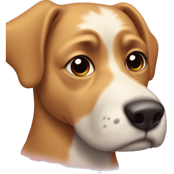 dissappointed dog face emoji