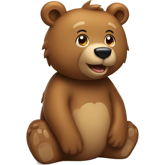light brown bear tumb up emoji