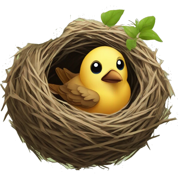 Bird in a nest emoji