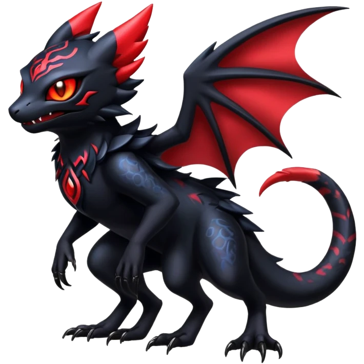 Shiny Epic Badass Gothic Noibat-Salandit-Litten-Hybrid emoji