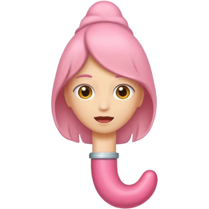 A girl with a penis and a vagina emoji