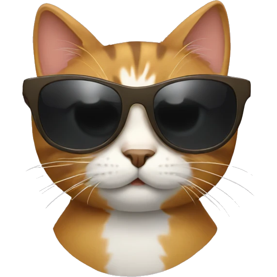 Cat with sunglasses emoji