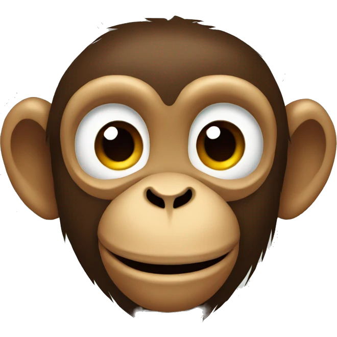 Monkey showing a heart emoji