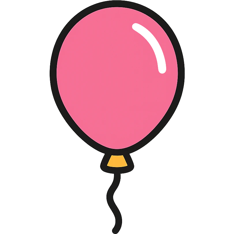 pembe balon emoji