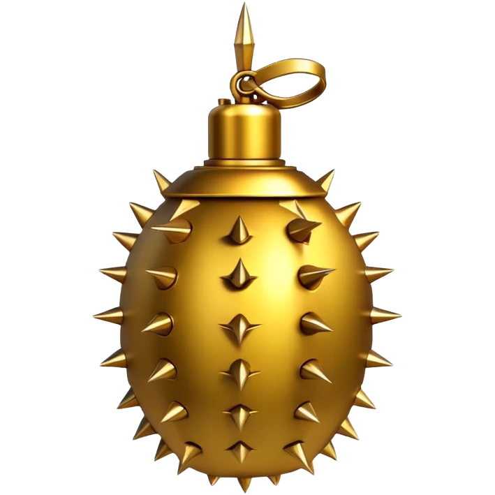 Golden grenade spikes  emoji