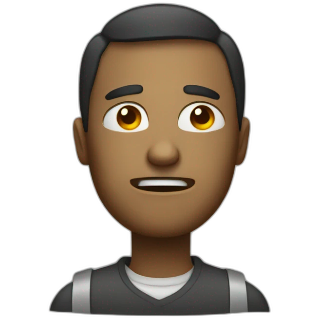Burned out employee emoji