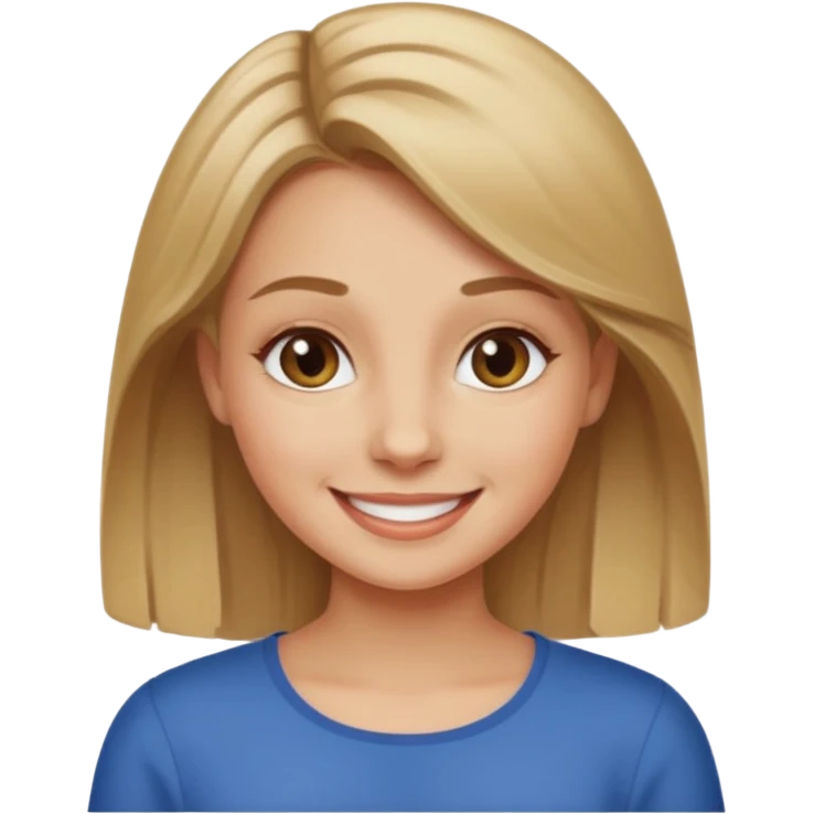 Make a dark blonde polish girl  emoji