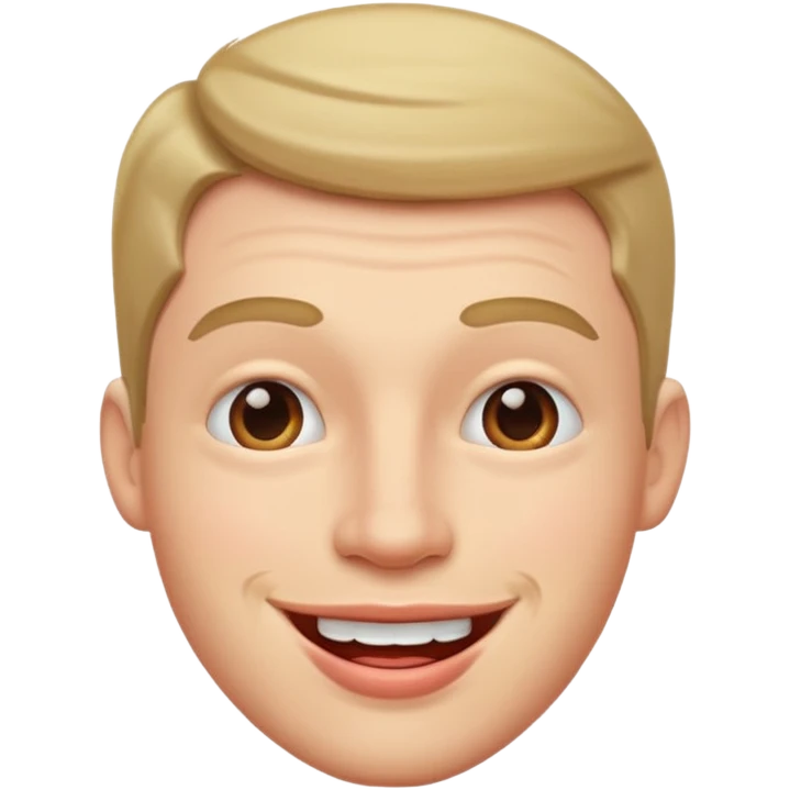 White Guy with big lips emoji