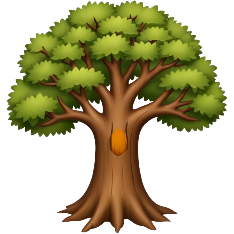 Tree with branches with out holes emoji