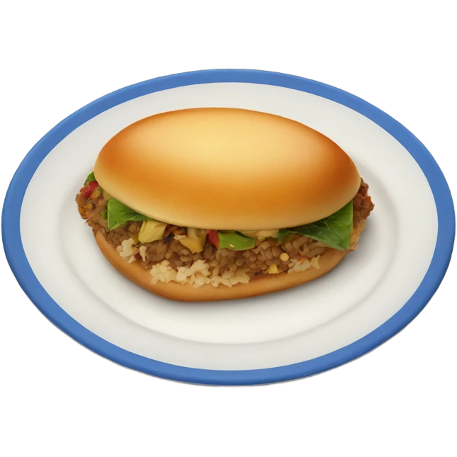 cuban food on plate  emoji