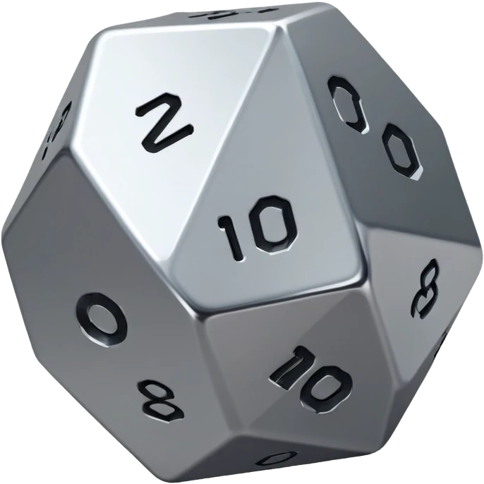 Dice d20 emoji