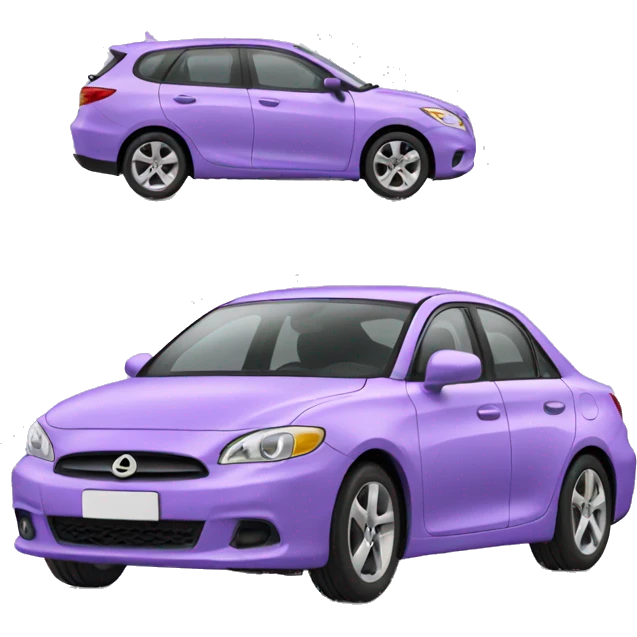 Lavender purple car emoji emoji