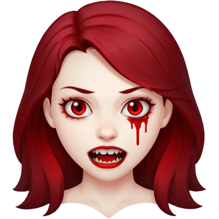Vampir, Girl, Fangs, Blood, Penis, Vagina emoji