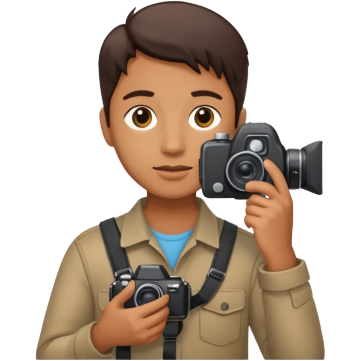 photographer looking away emoji