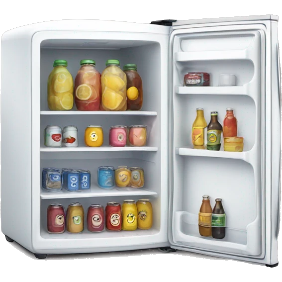 mini fridge with be emoji
