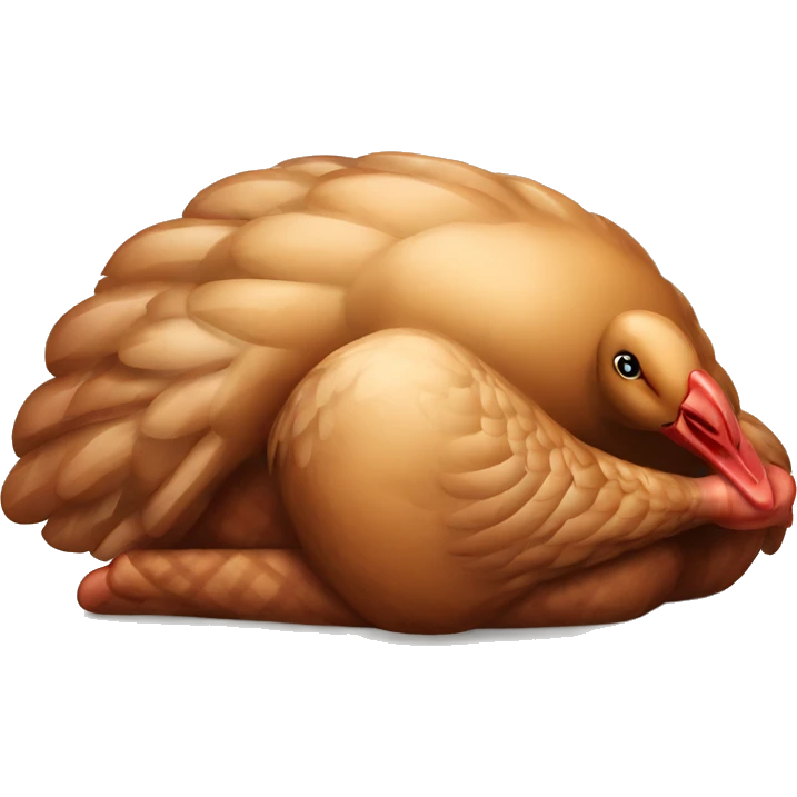 Sleeping turkey emoji