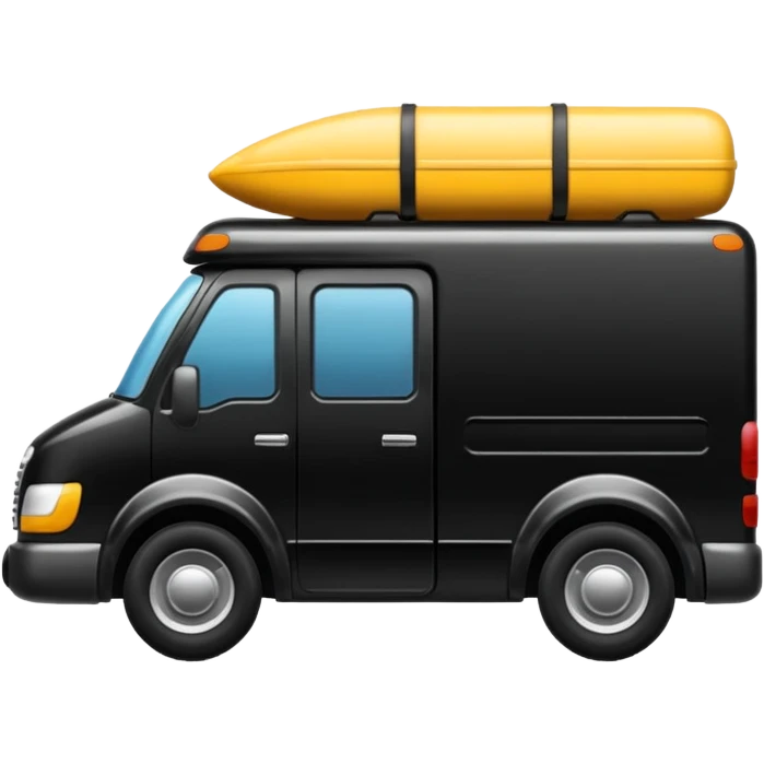 quiero un emoji de un camion de envios en tonos negro emoji